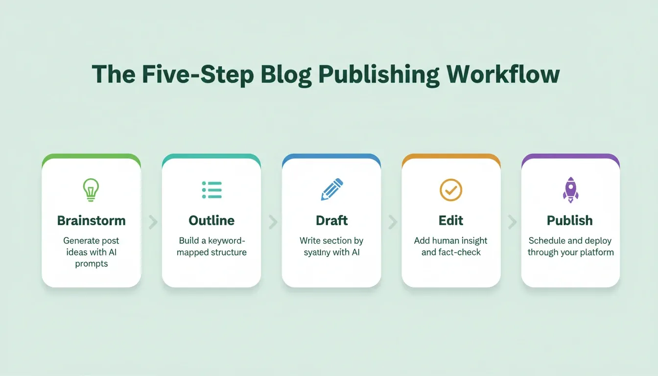 The Five-Step Blog Publishing Workflow