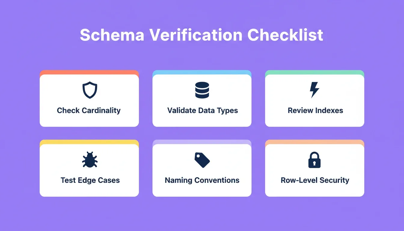 Schema Verification Checklist