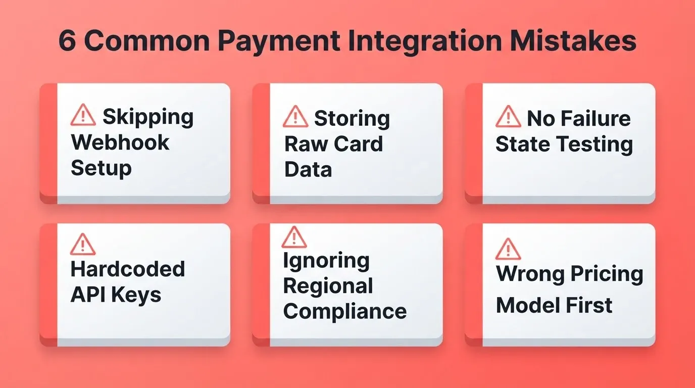 Six Common Payment Integration Mistakes to Avoid