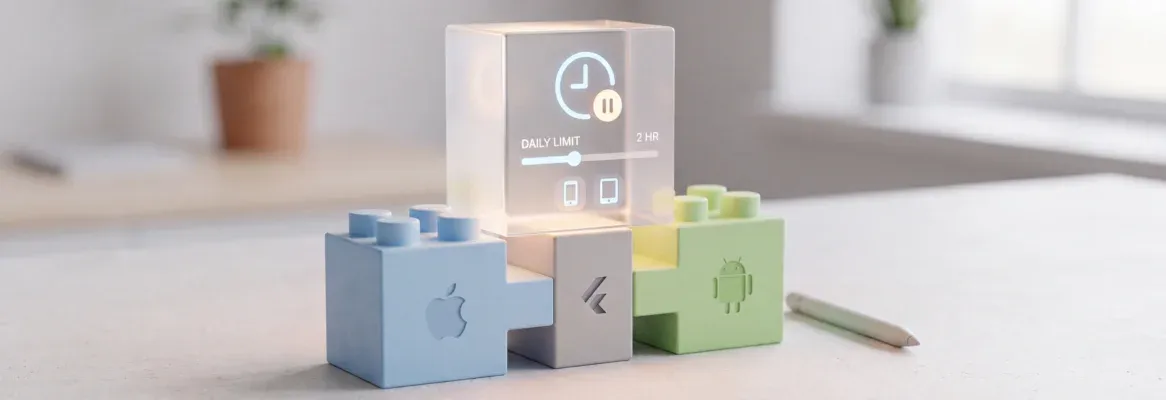 Build Screen Time Limit App iOS Android No-Code Flutter