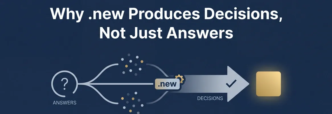 Why Rocket.new Produces Decisions, Not Just Answers and Why That Difference Matters