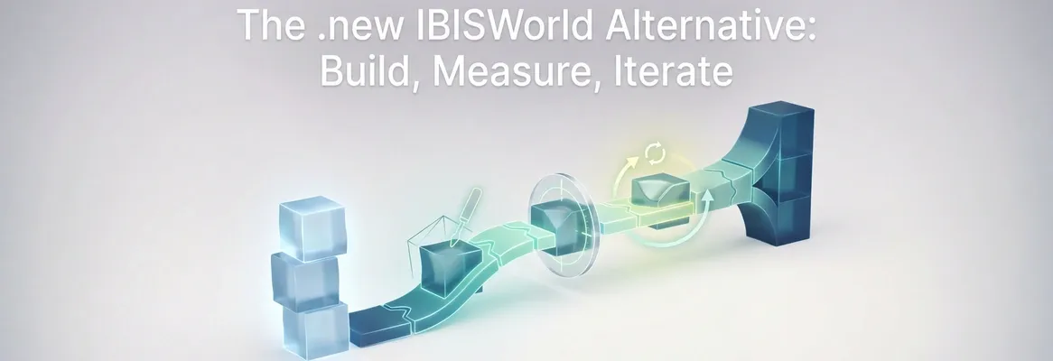 The Rocket.new Approach to IBISWorld Alternative: Build, Measure, Iterate
