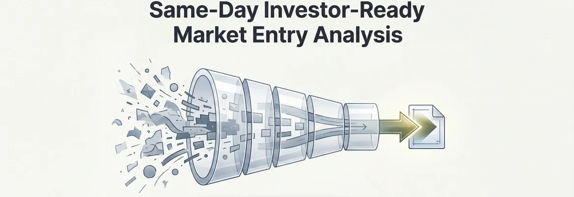 How Solve on Rocket.new Delivers Same-Day Investor-Ready Market Entry Analysis