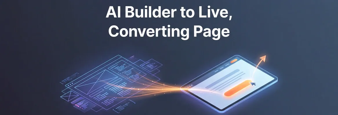 From AI Landing Page Builder to a Live, Converting Page on Rocket.new