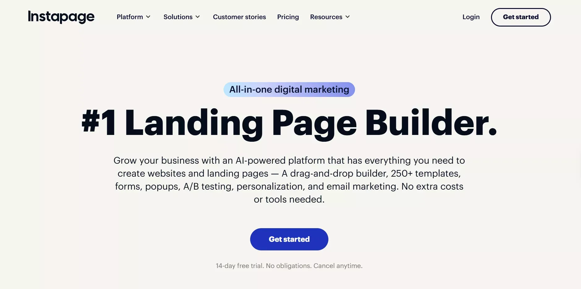 Instapage for agencies and multivariate testing