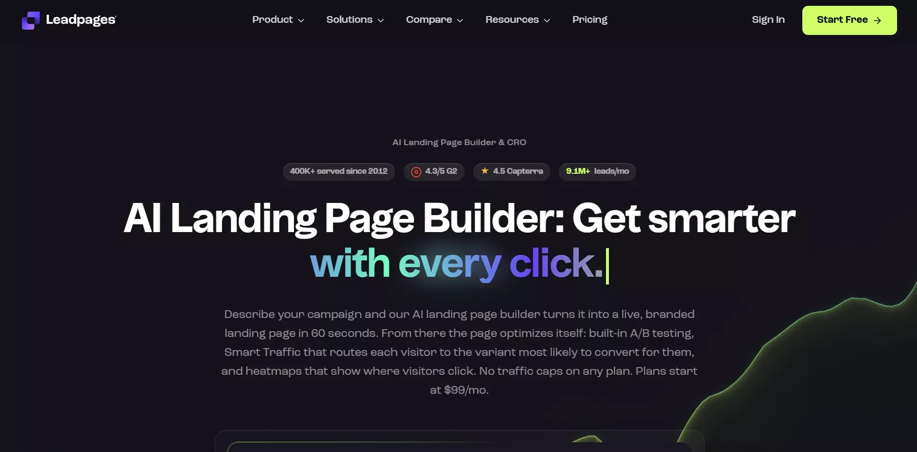Leadpages: Budget dedicated builder