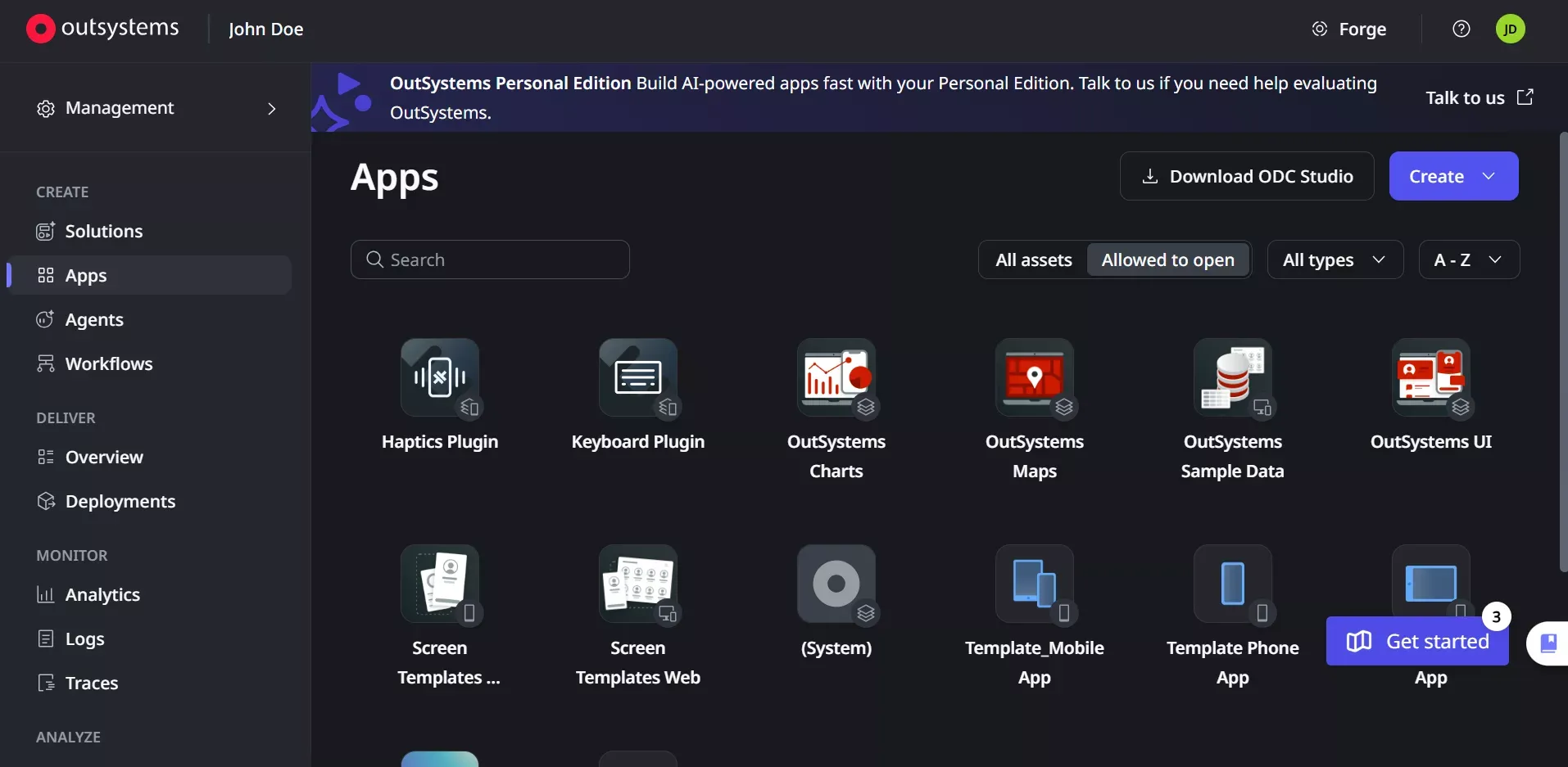 OutSystems: Enterprise IT teams and large organizations