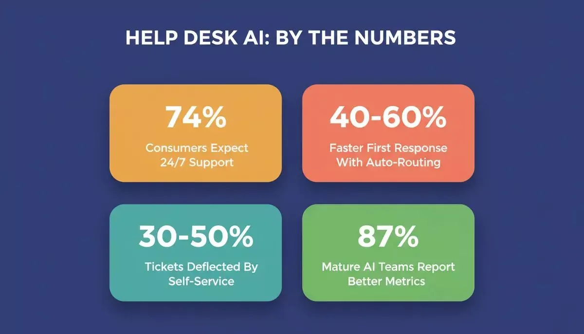 Key help desk AI stats