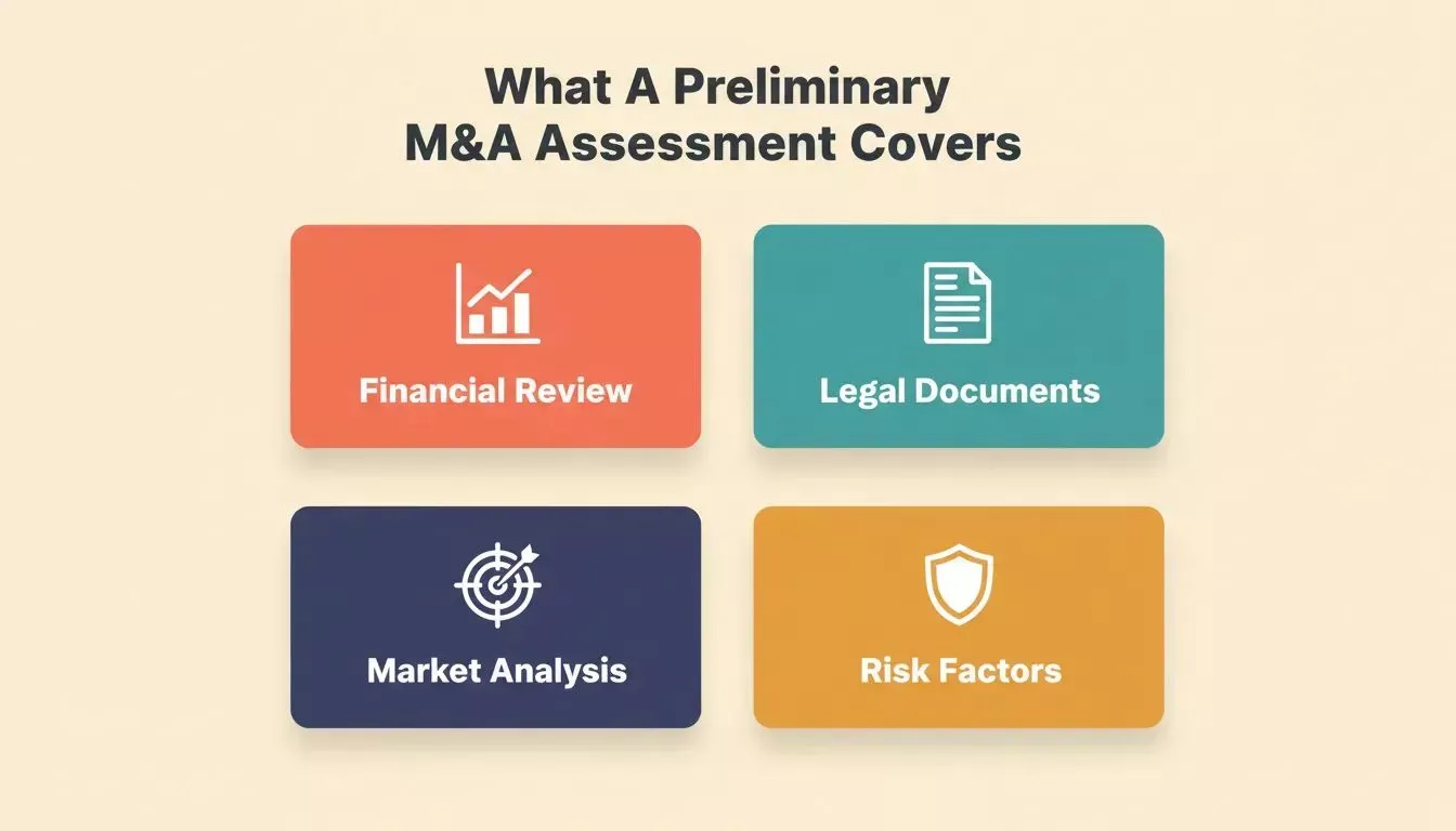 Four key areas of a preliminary M&A assessment