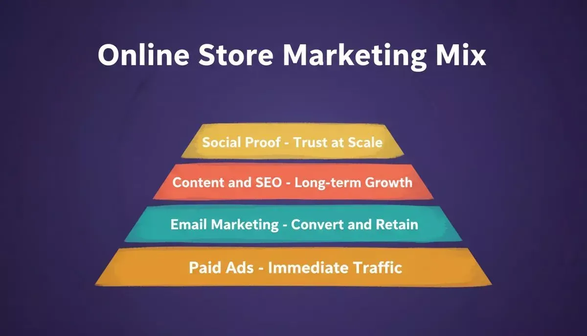The four marketing layers that compound over time for a sustainable online store
