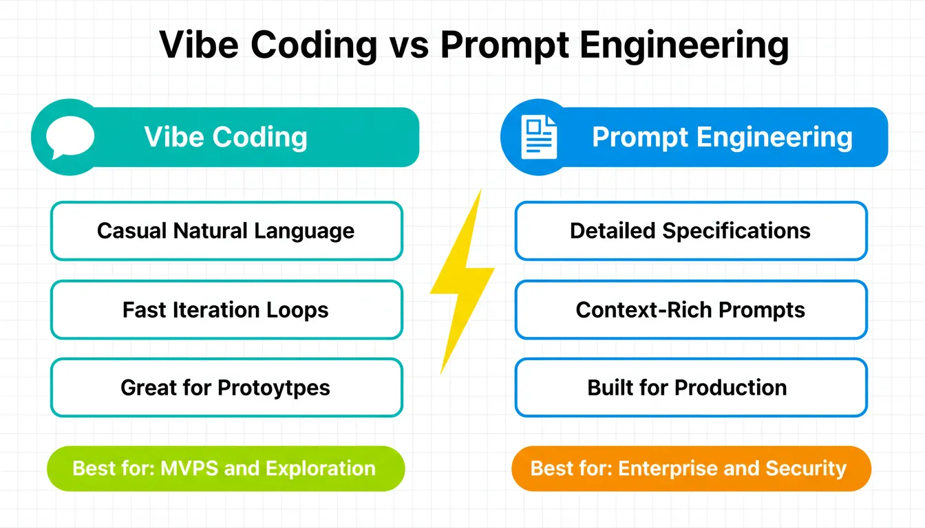 Vibe Coding vs Prompt Engineering
