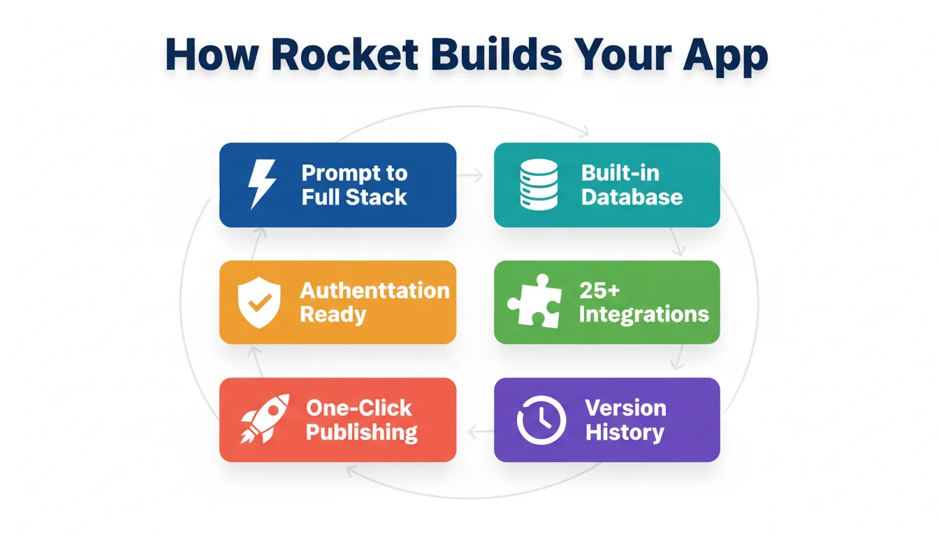 Rocket full-stack AI app generator