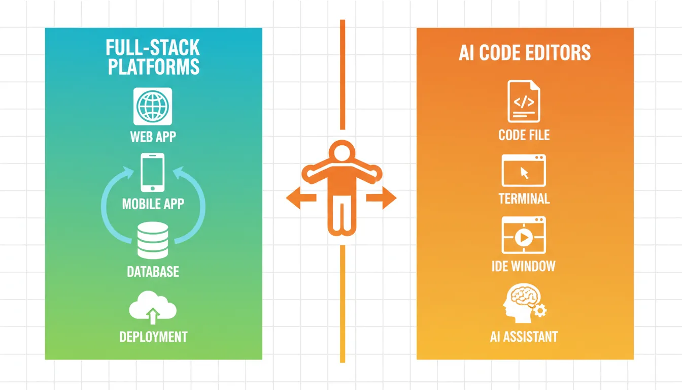Two categories of vibe coding tools