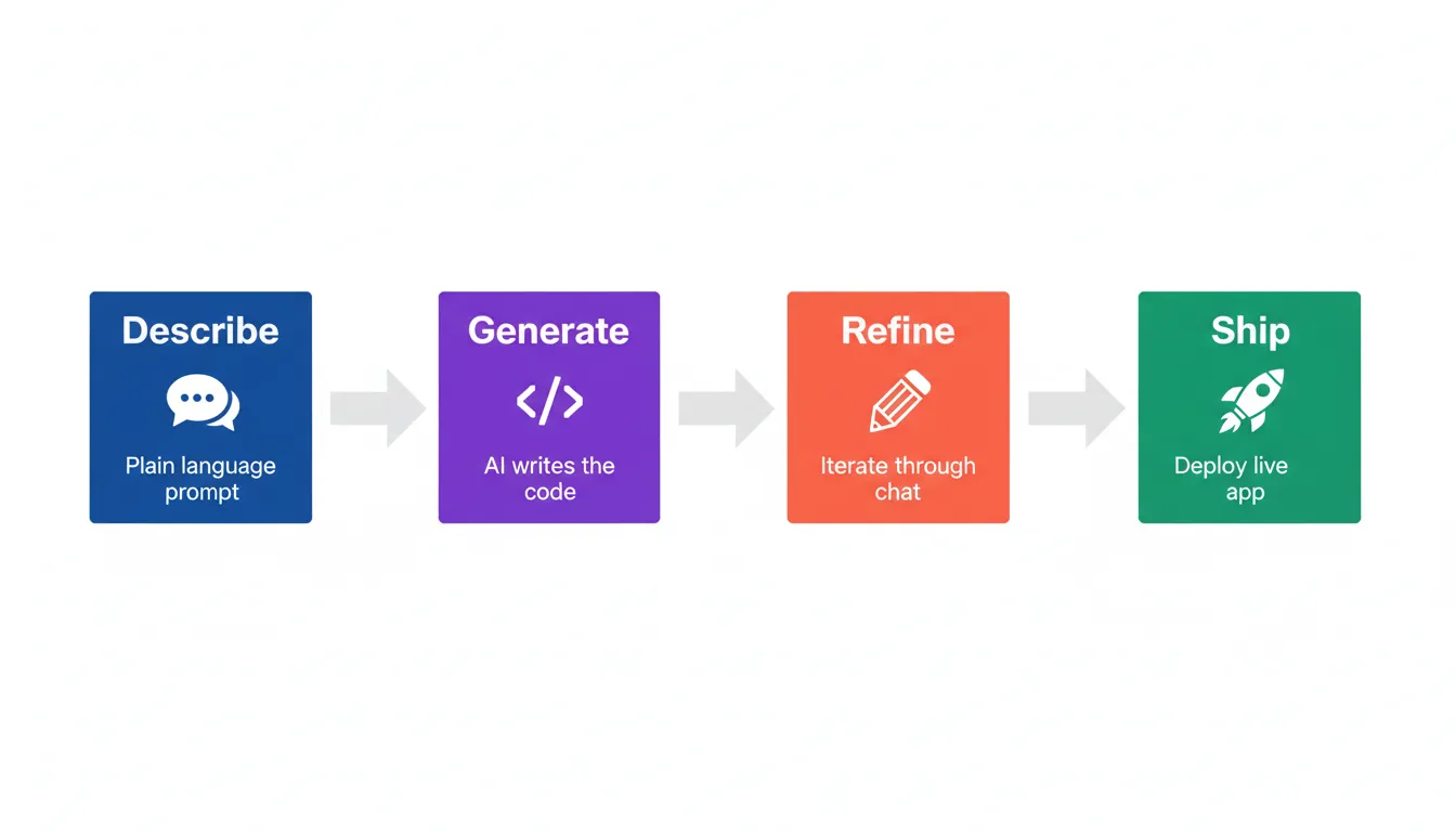 The four-step vibe coding workflow