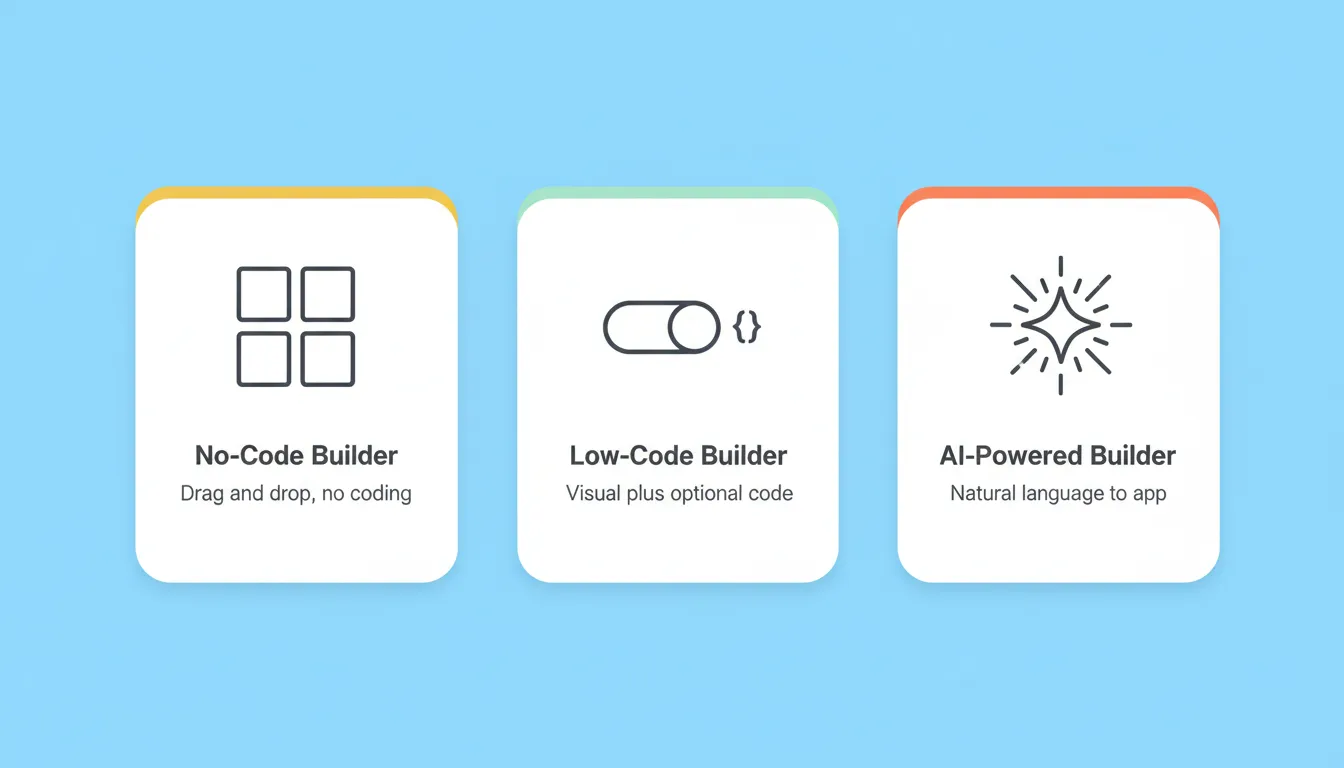 The three categories of iOS mobile app builders