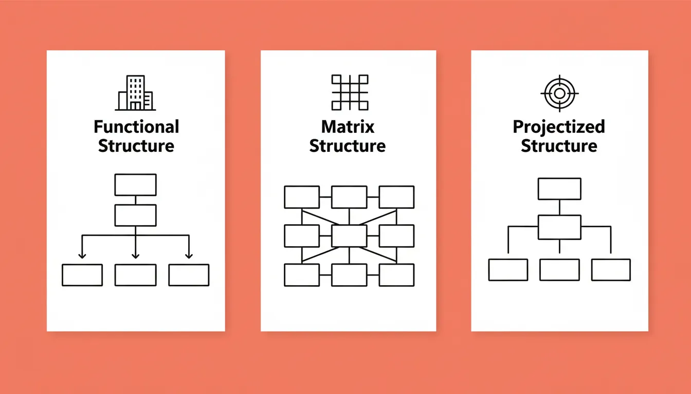 Three organizational structure types
