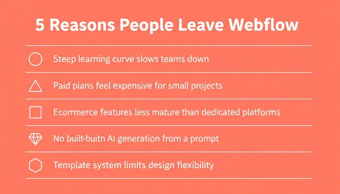 5 Reasons People Leave Webflow