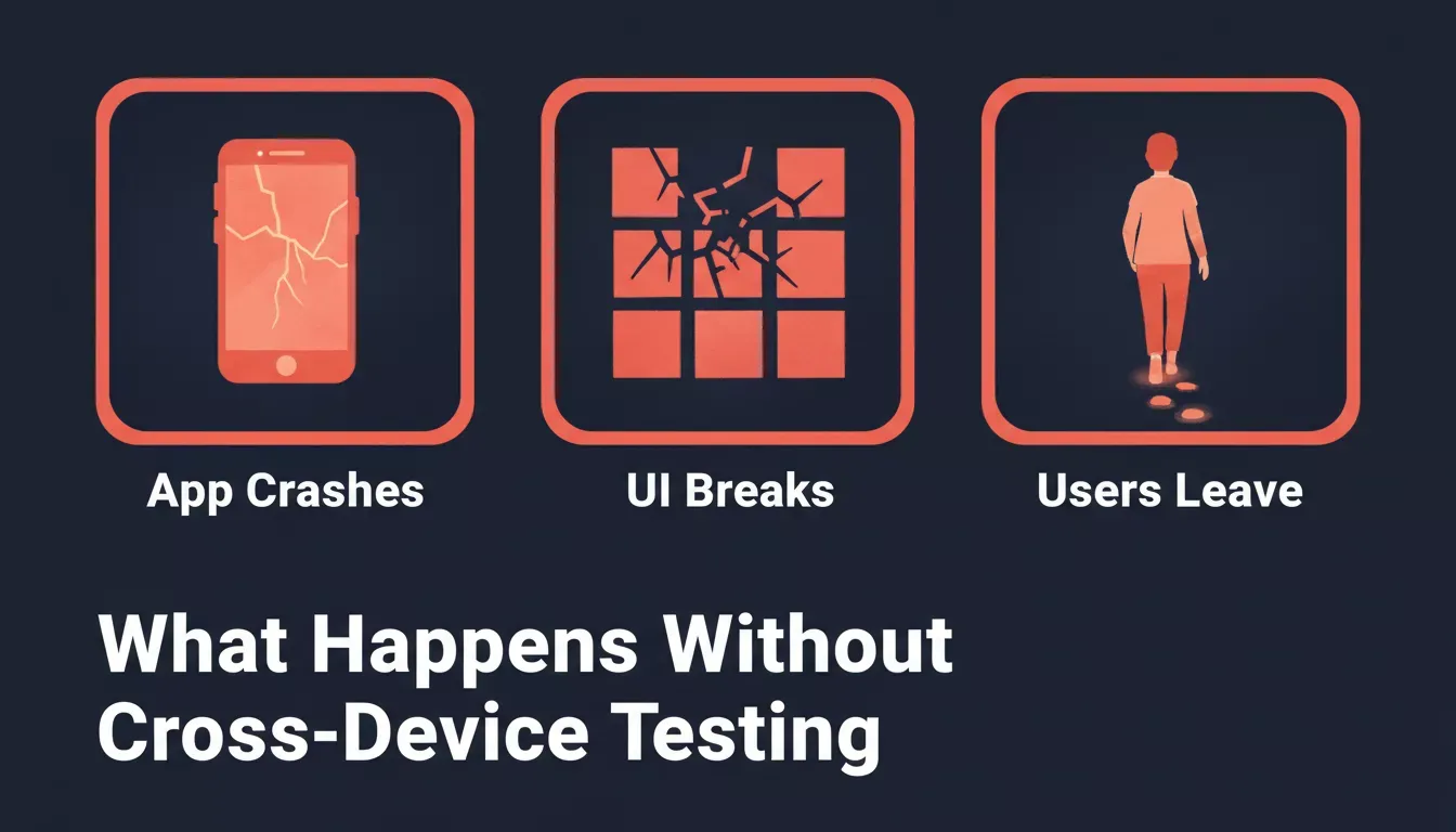What Happens Without Cross-Device Testing: App Crashes, UI Breaks, Users Leave