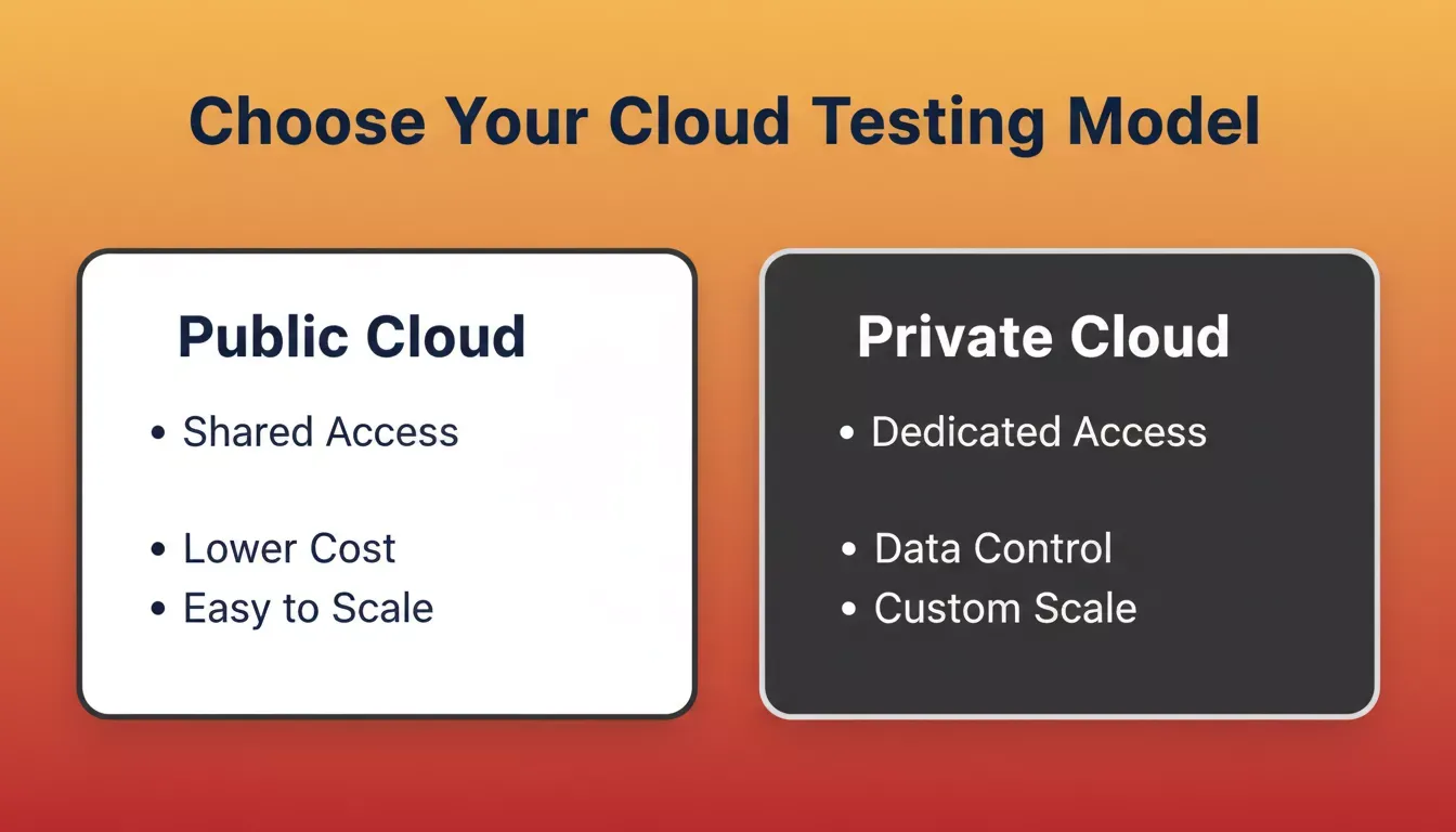 Choose Your Cloud Testing Model: Public Cloud vs Private Cloud comparison