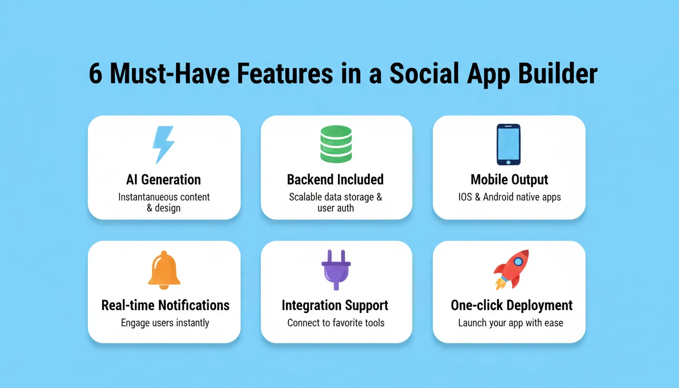 6 Must-Have Features in a Social App Builder