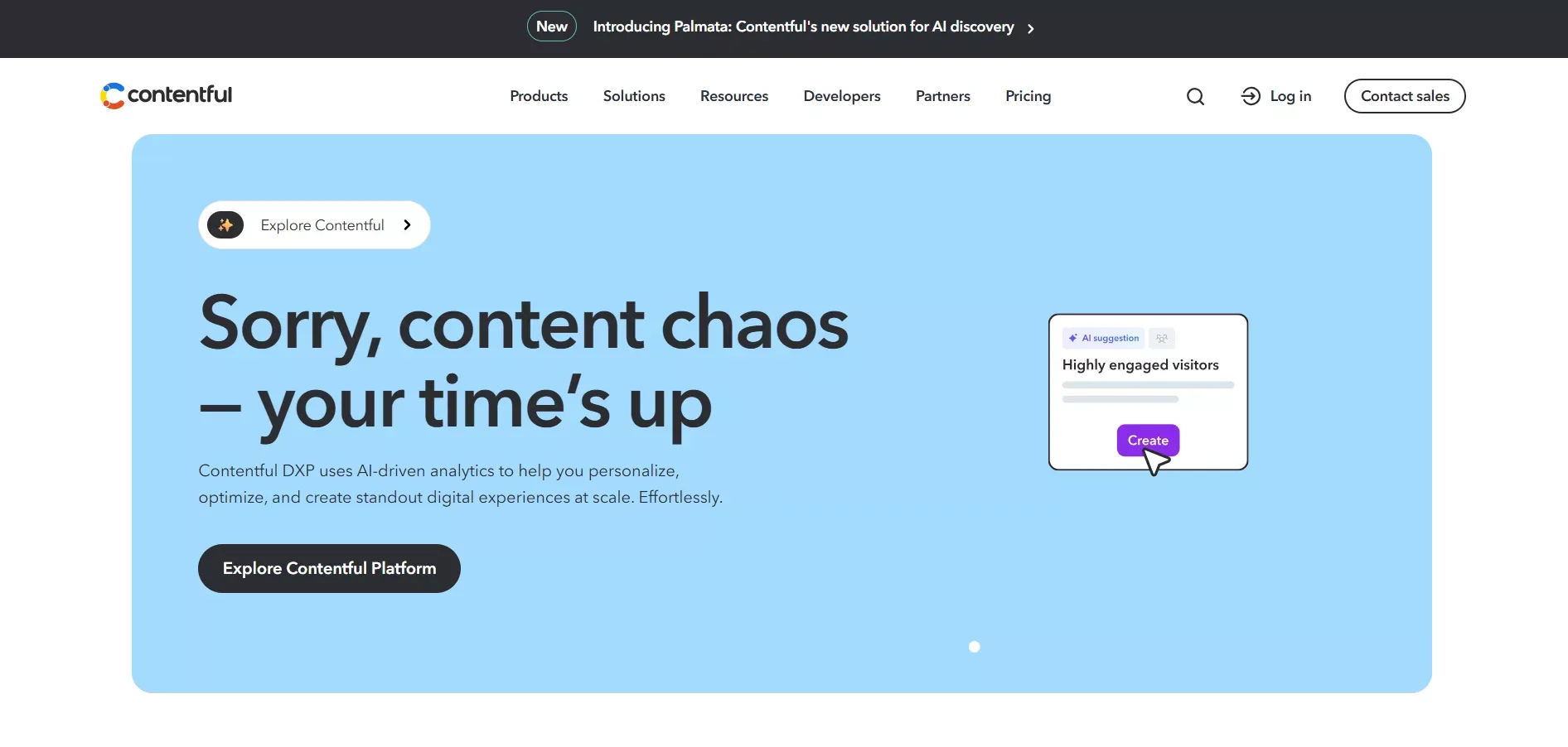 Contentful for projects where structured content, API-first workflows, and developer needs