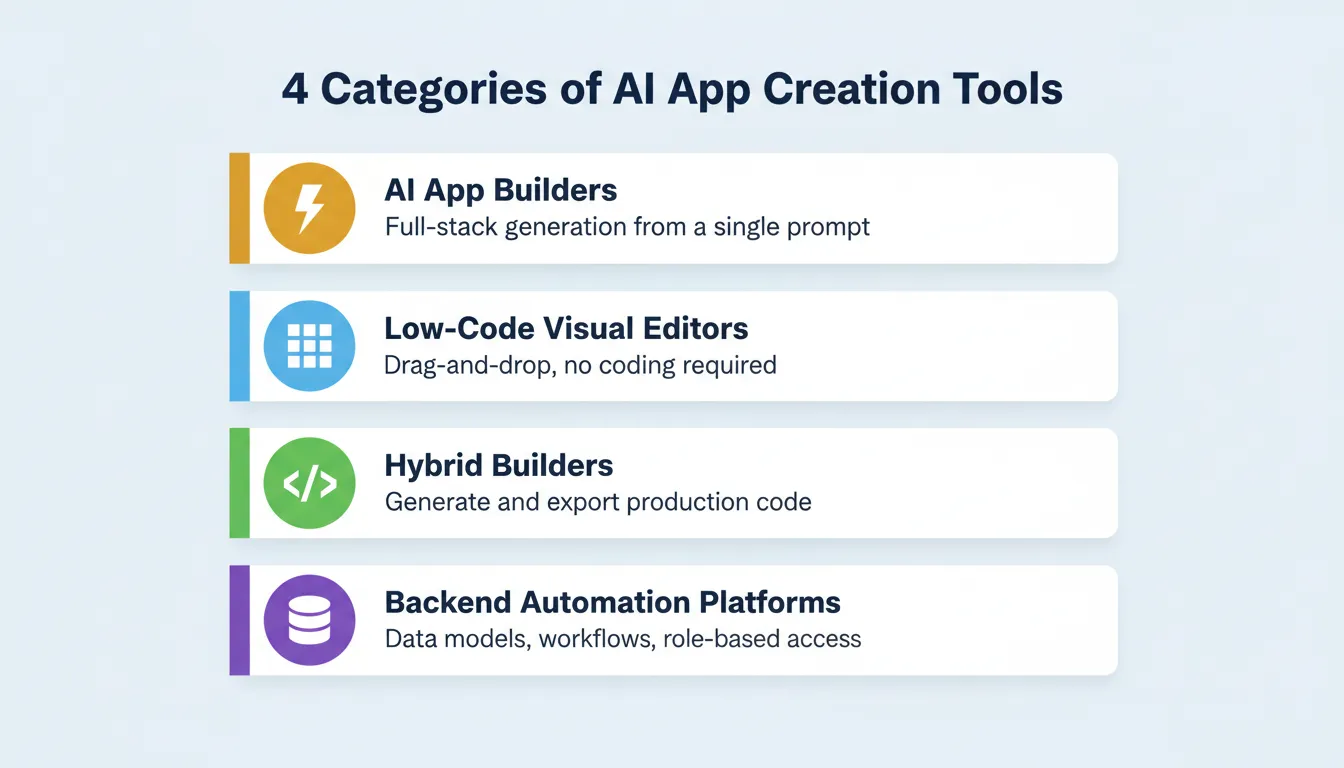 The four categories  