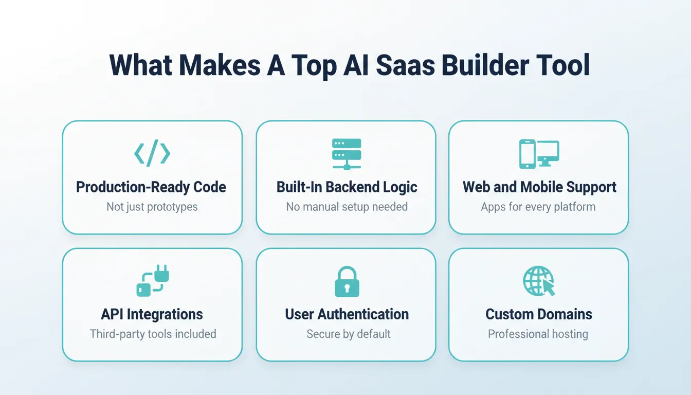 What Makes A Top AI SaaS Builder Tool