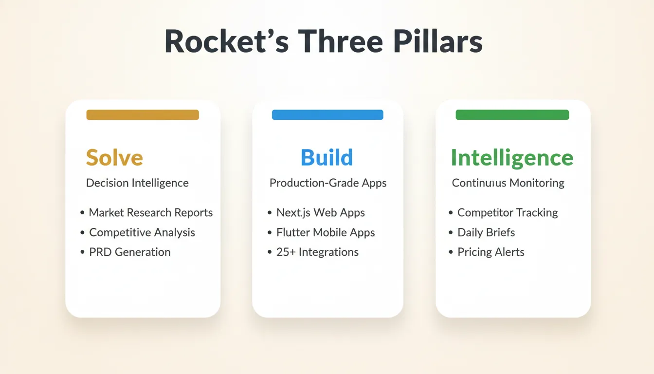 Rocket's Three Pillars