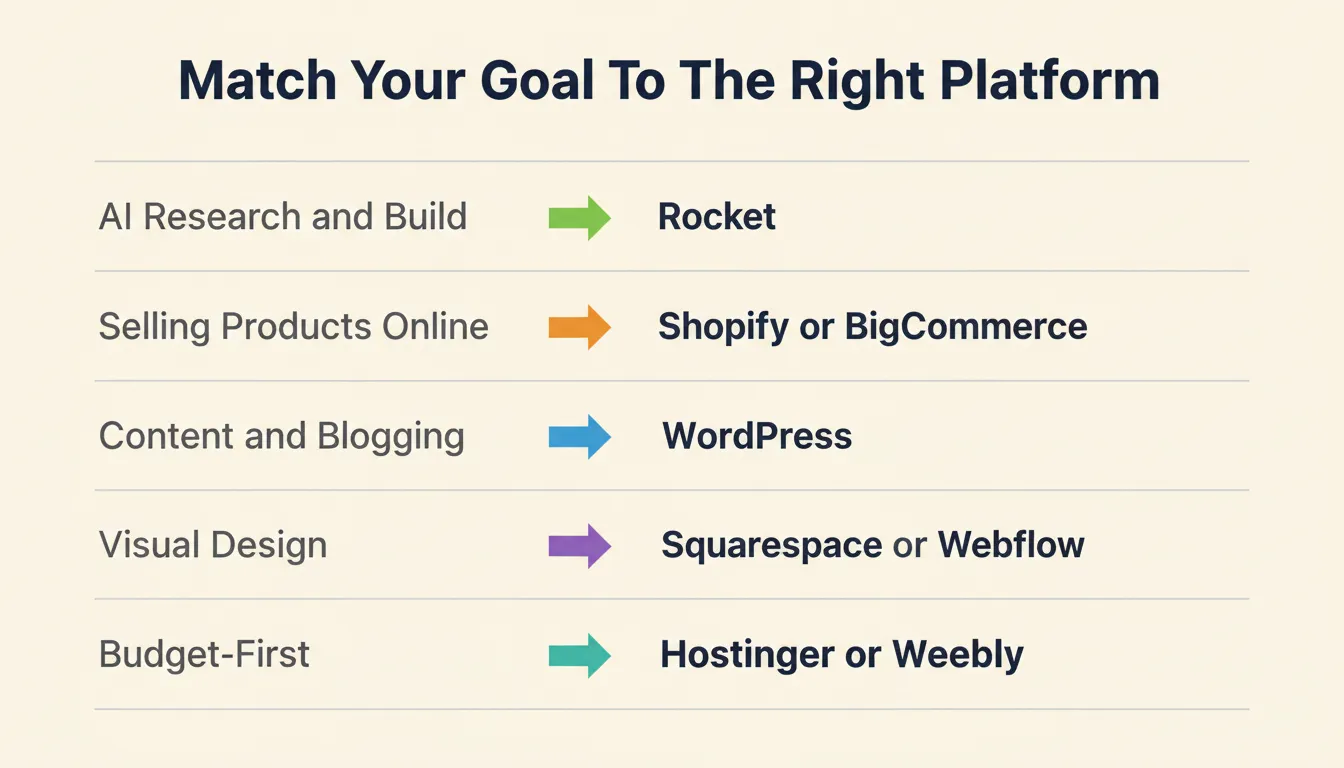 Match Your Goal To The Right Platform
