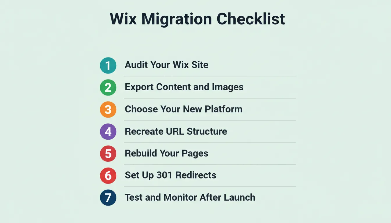 Wix Migration Checklist