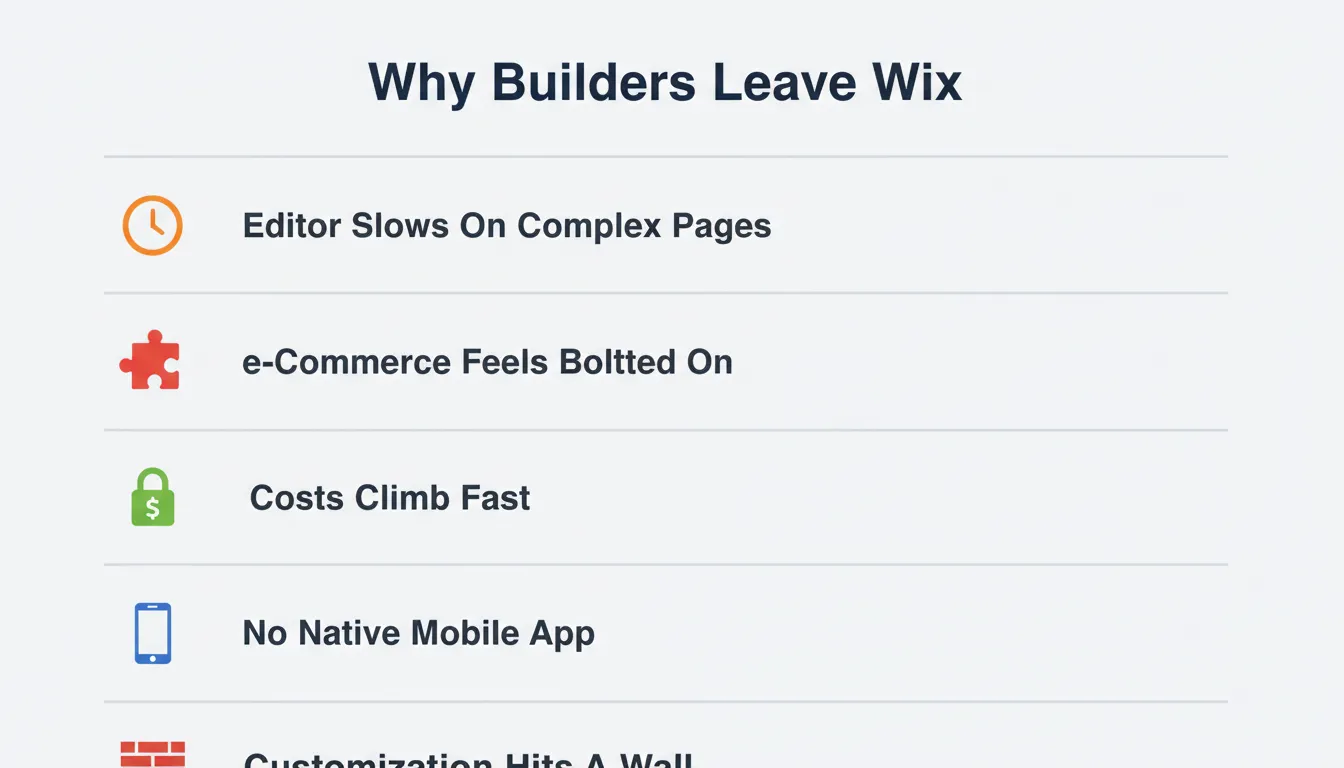 Why Builders Leave Wix