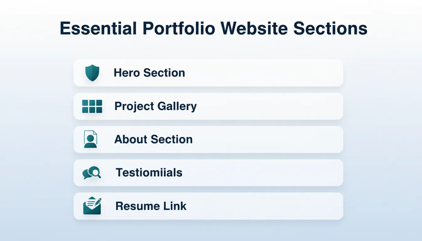 Essential Portfolio Website Sections