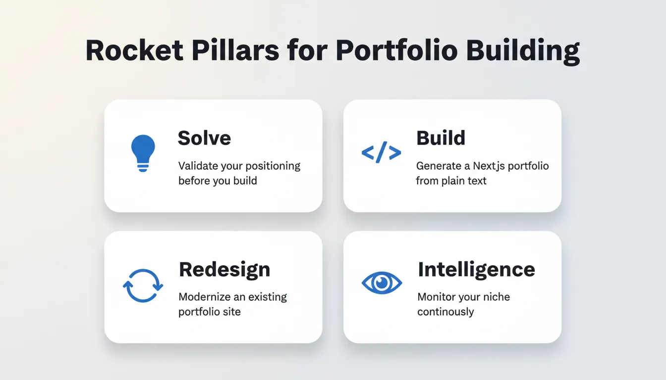 Rocket Pillars for Portfolio Building