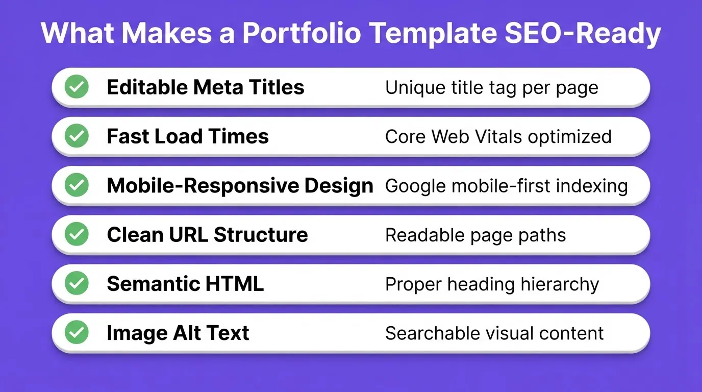 What Makes a Portfolio Template SEO-Ready