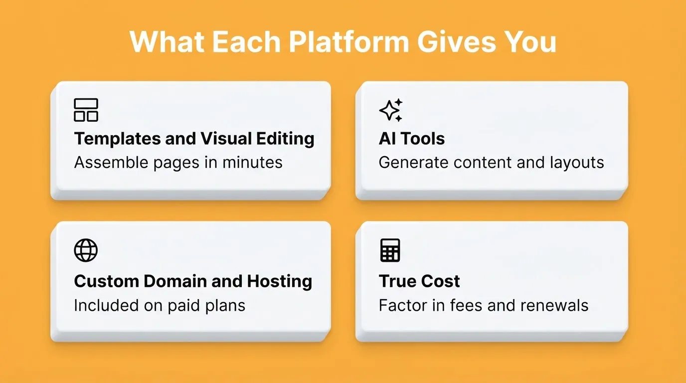 What Each Platform Gives You