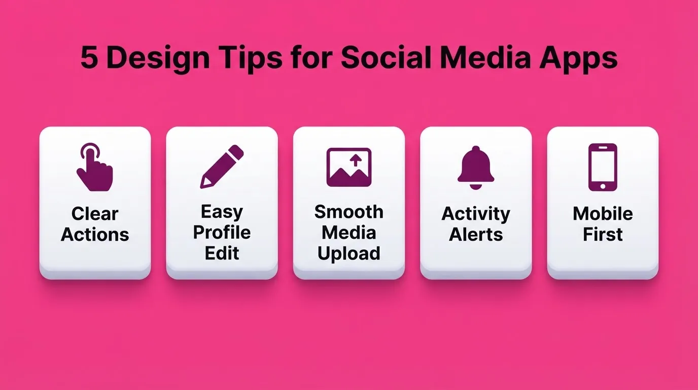 5 Design Tips for Social Media Apps