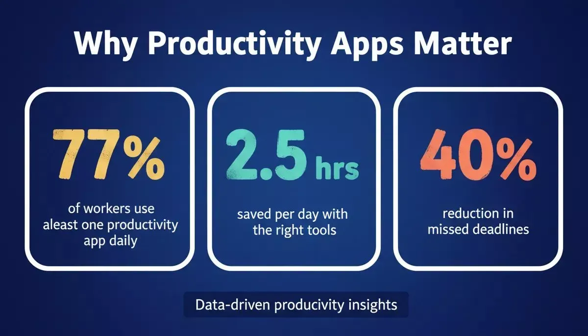 Why Productivity Apps Matter — data-driven stats on adoption and time saved