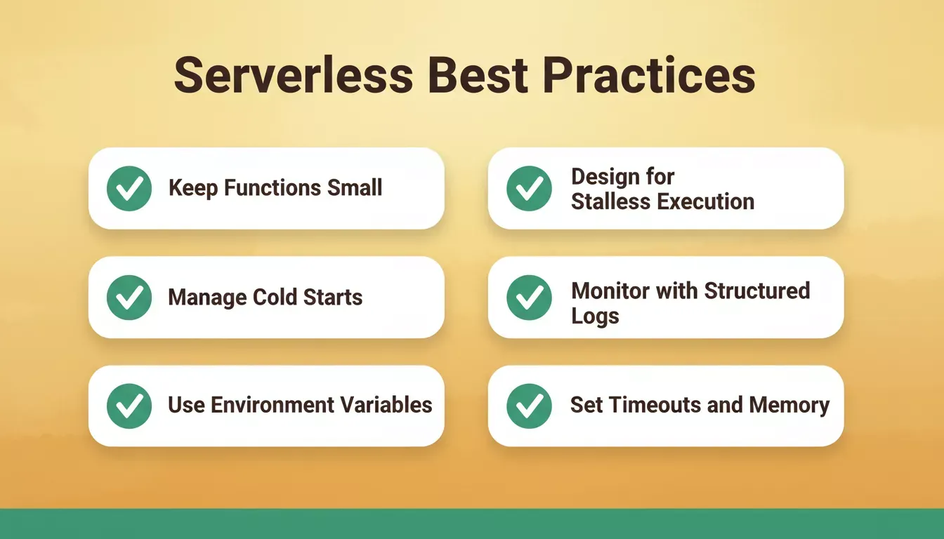 Six serverless best practices every team should apply before going to production