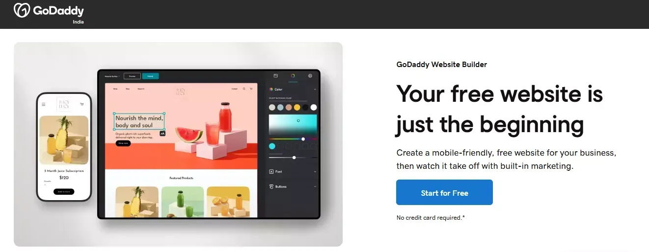 GoDaddy Website Builder 