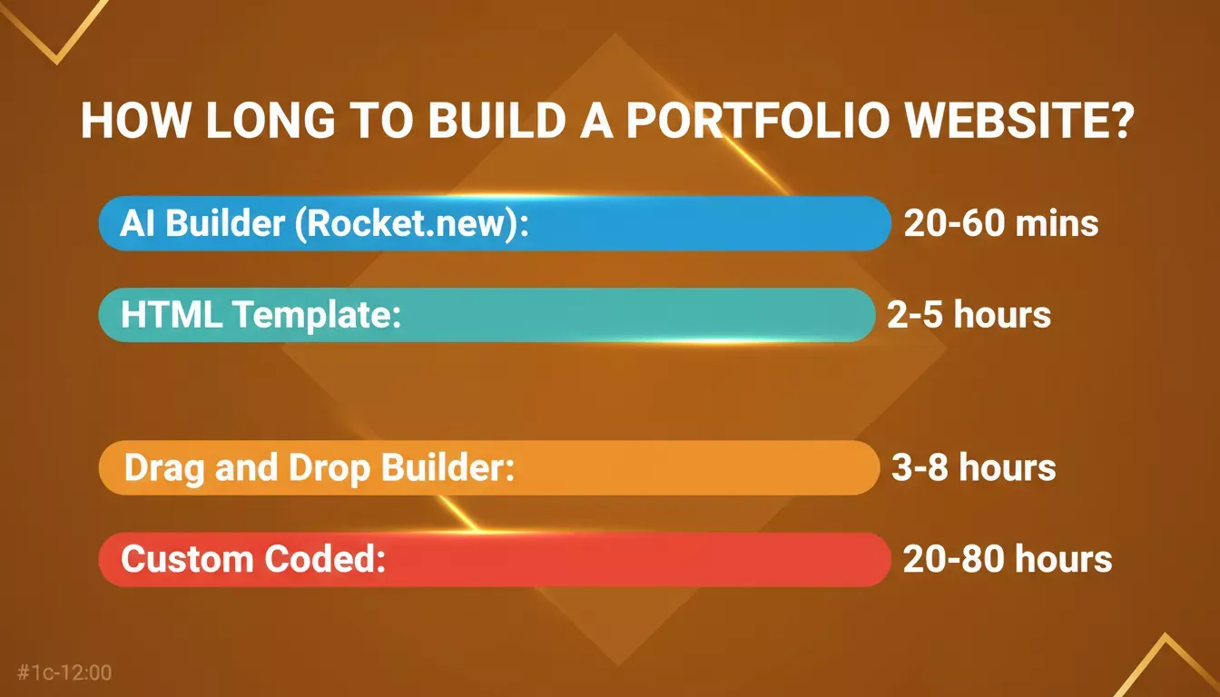 Bar chart comparing portfolio build times across different tools