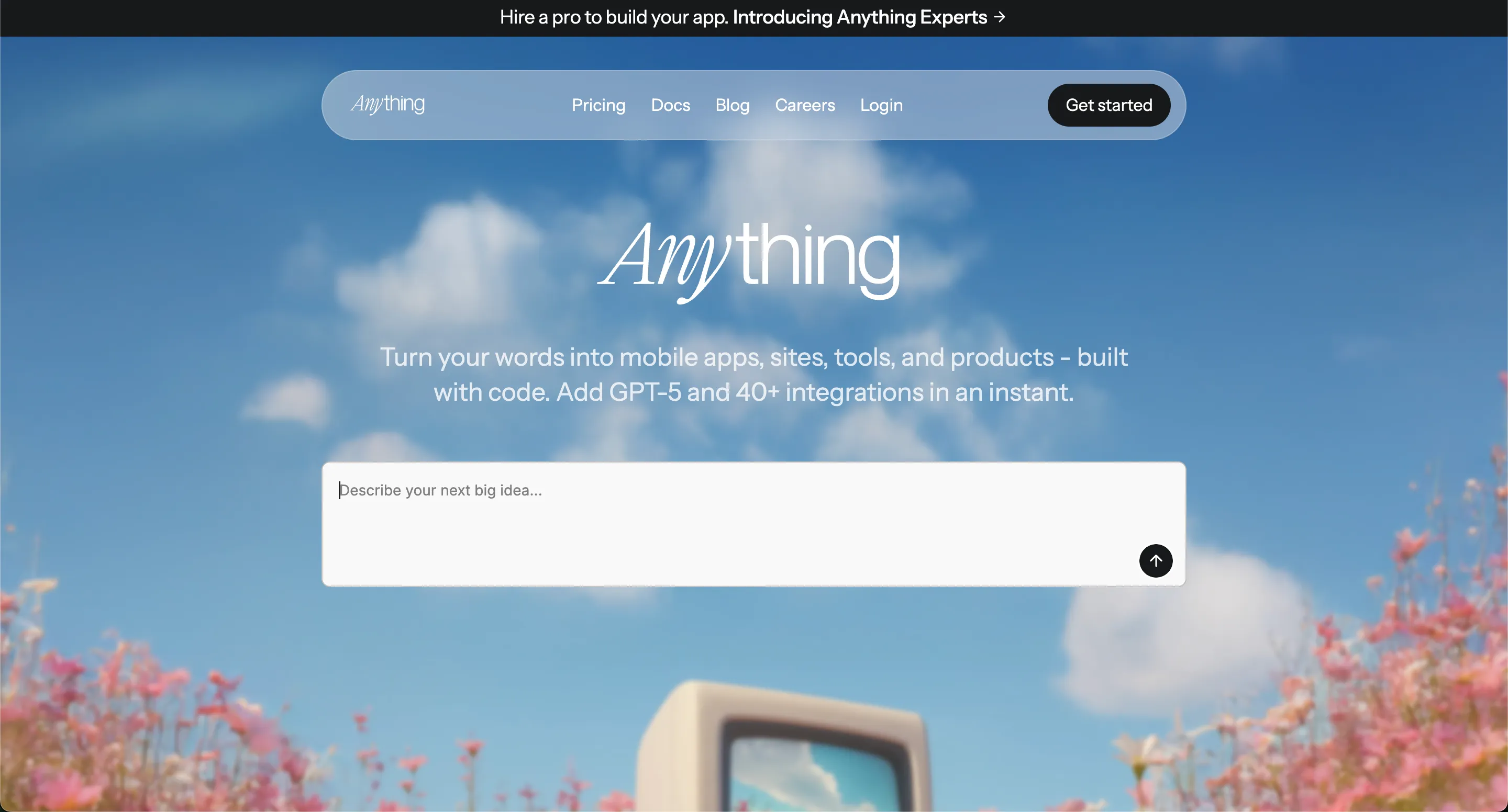 Anything platform interface 