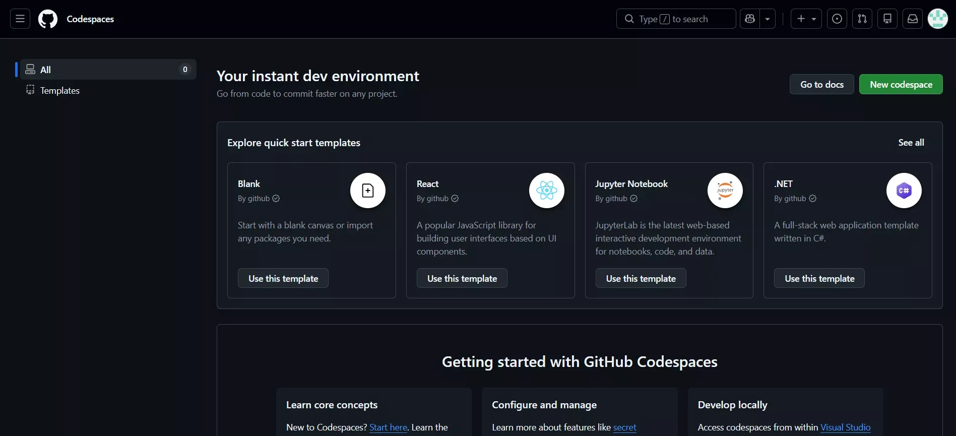 GitHub Codespaces: Cloude IDE for professionals