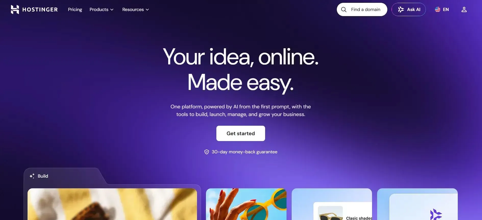Hostinger Website Builder: One platform for build launch and manage