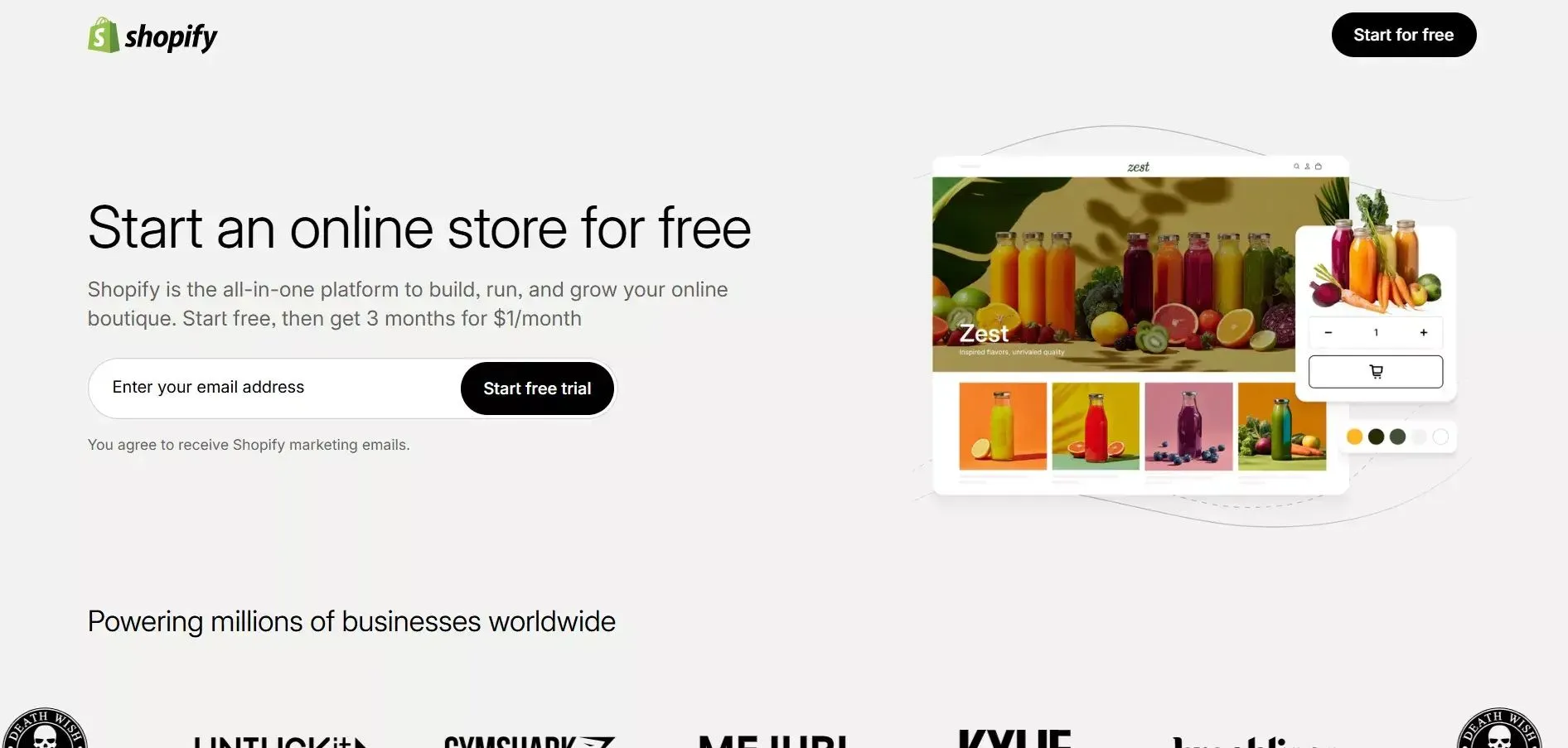 Shopiy, an online store to build, run and grow stores