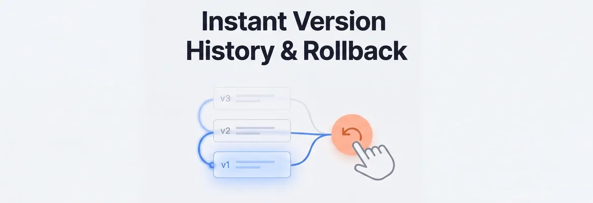 How Does Rocket.new Handle Version History and One-Click Rollback?