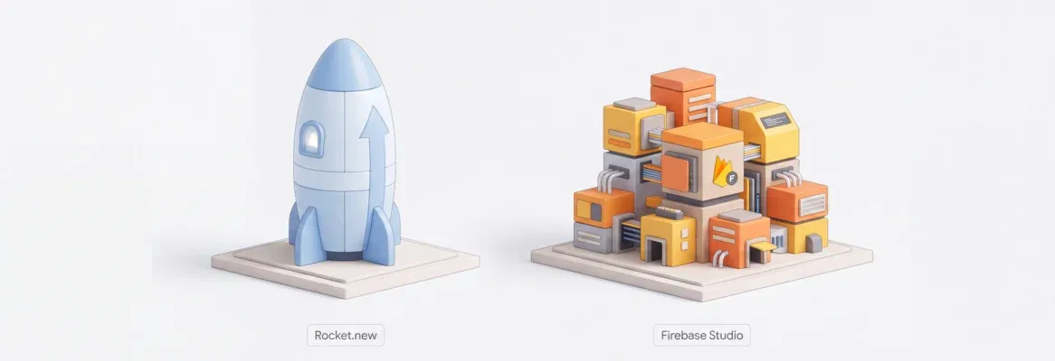 How Rocket.new Differs From Firebase Studio for Full Stack App Development