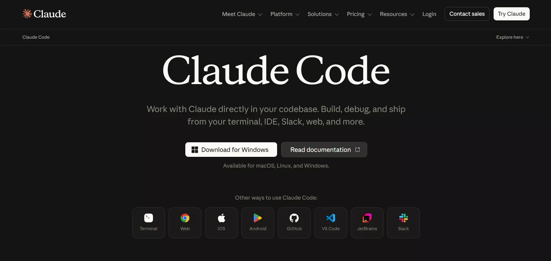 Claude Code Interface