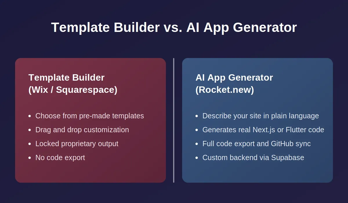 Template Builder vs AI App Generator