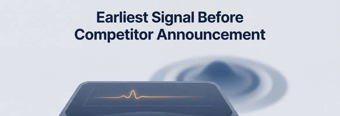 What is the Earliest Signal Rocket.new Can Catch Before a Competitor Makes a Major Announcement?